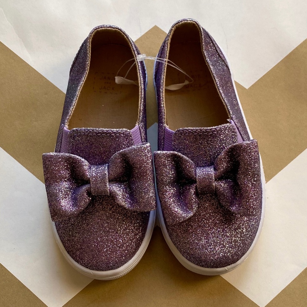 Janie and Jack glitter sneakers